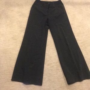 INC black pinstripe wide leg pants